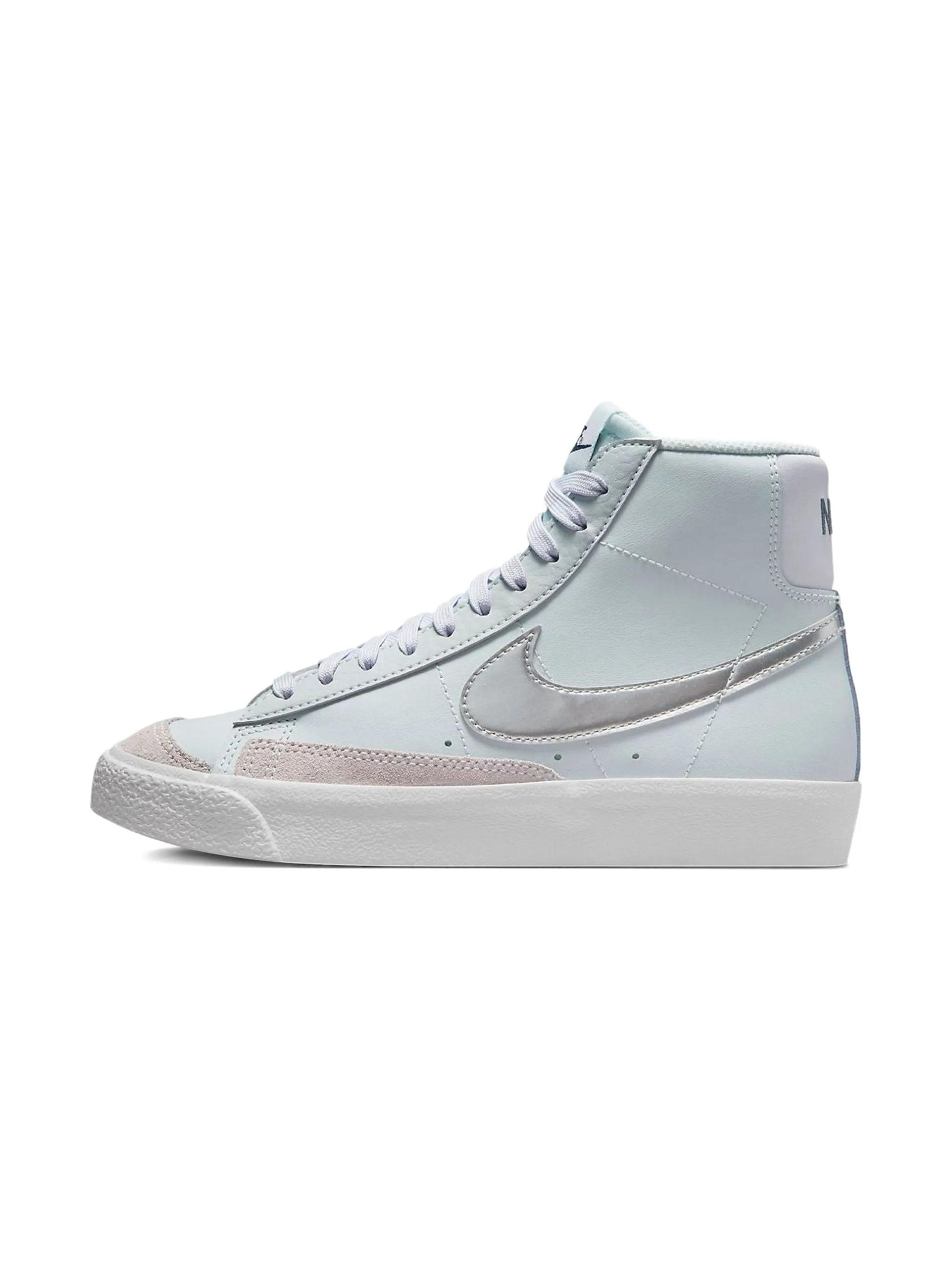

Кроссовки Blazer Mid 77 Platinum Grape/Metallic Nike Kids, синий