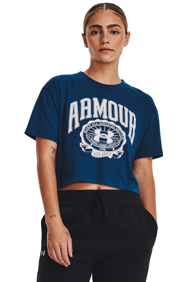 

Короткие шорты с логотипом Collegiate Under Armour, белый