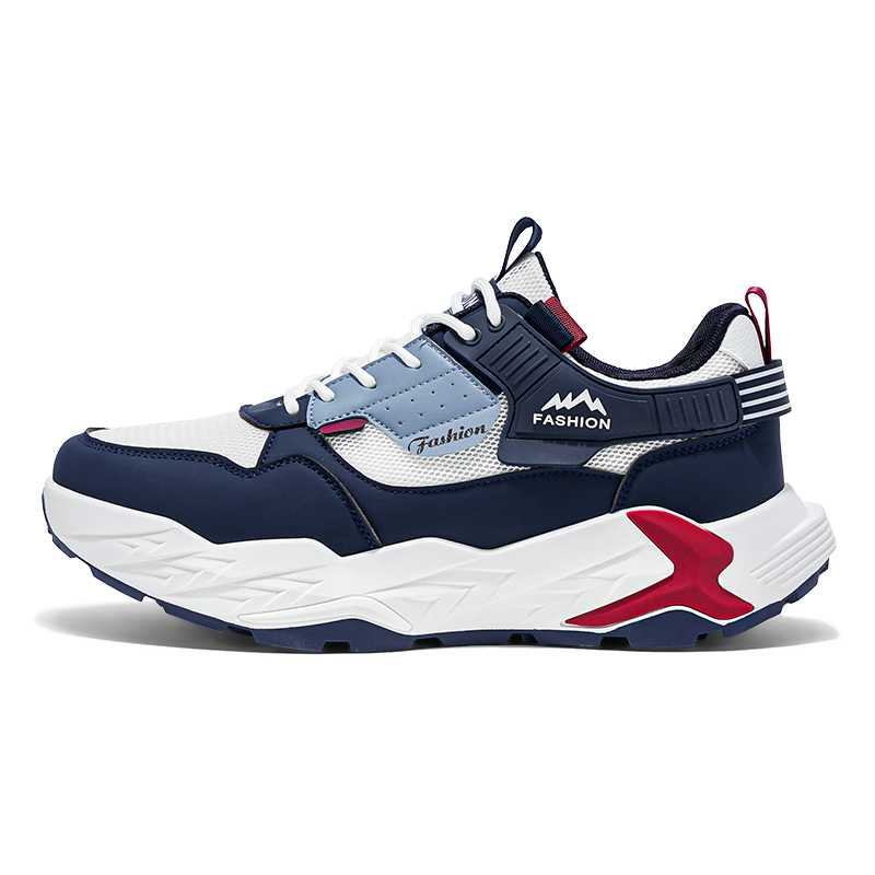 

M.M Party Амортизирующие противоскользящие и износостойкие поддерживающие балансирующие низкие кеды для мужчин бело-синие, цвет White Blue