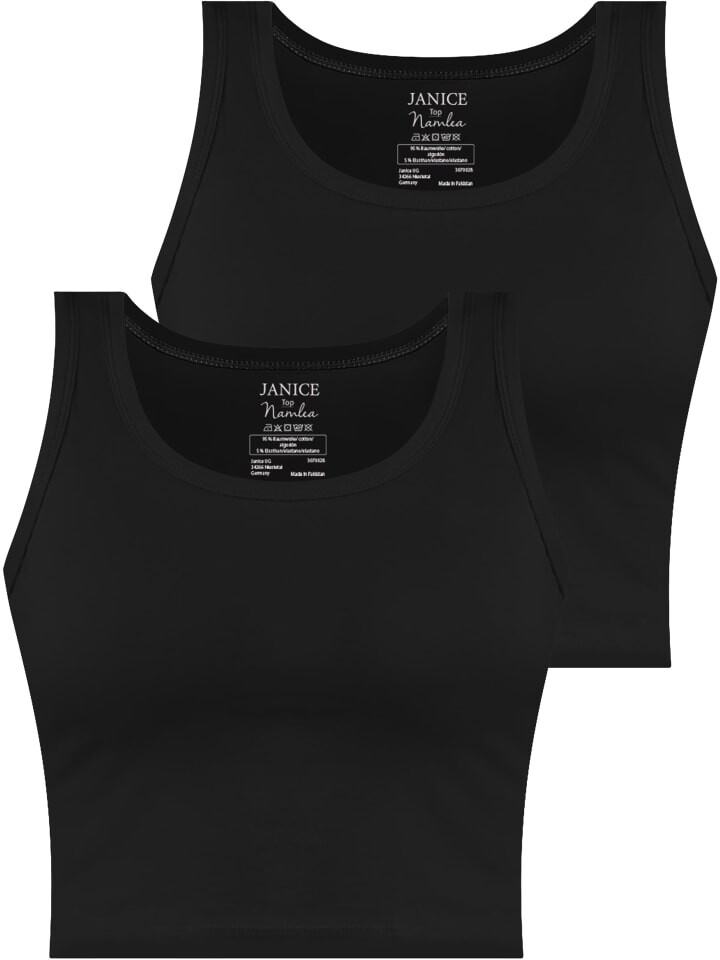 

Топ Janice 2 x Damen crop Namlea, черный