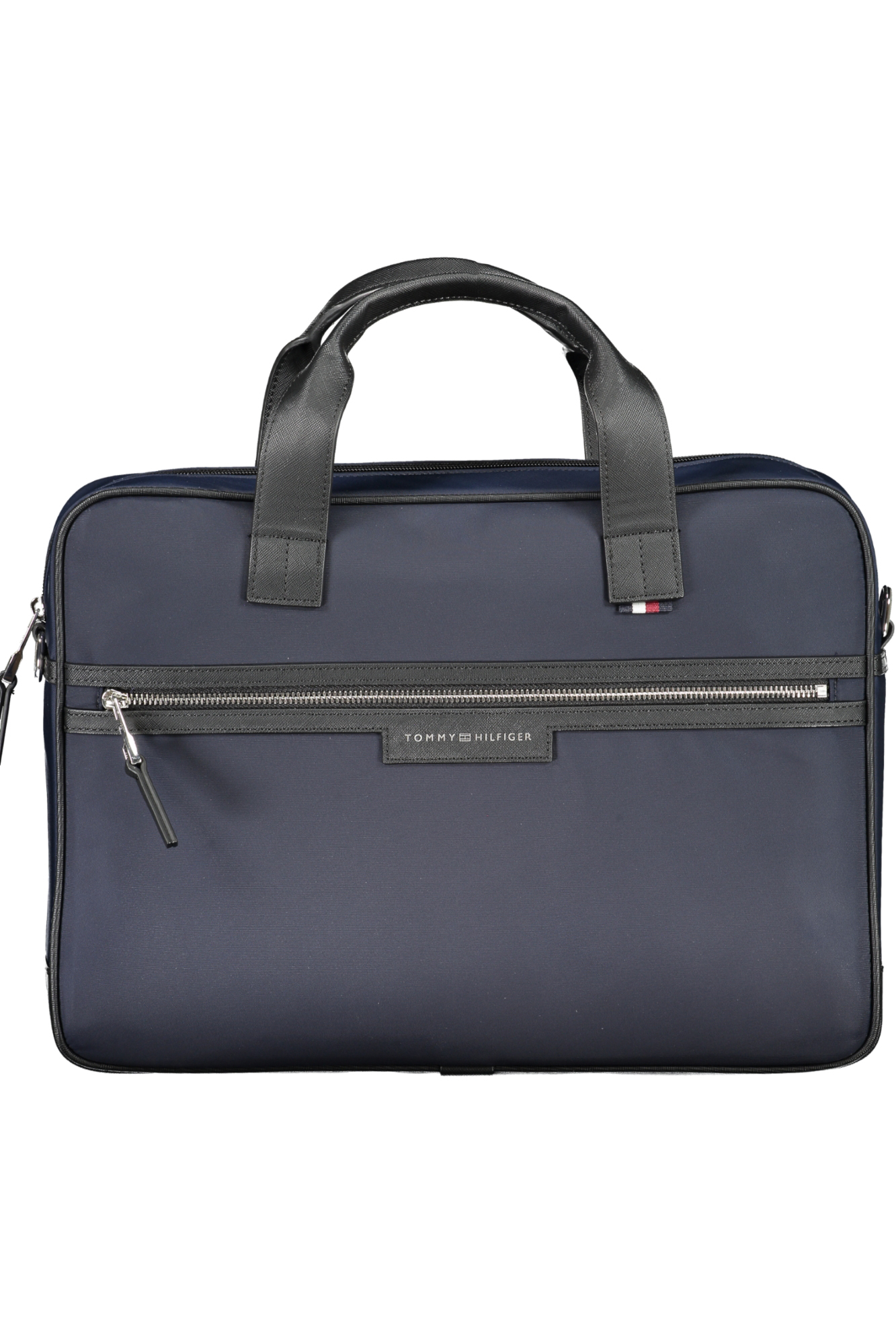 

Портфель мужской Tommy Hilfiger текстильный с логотипом бренда, синий