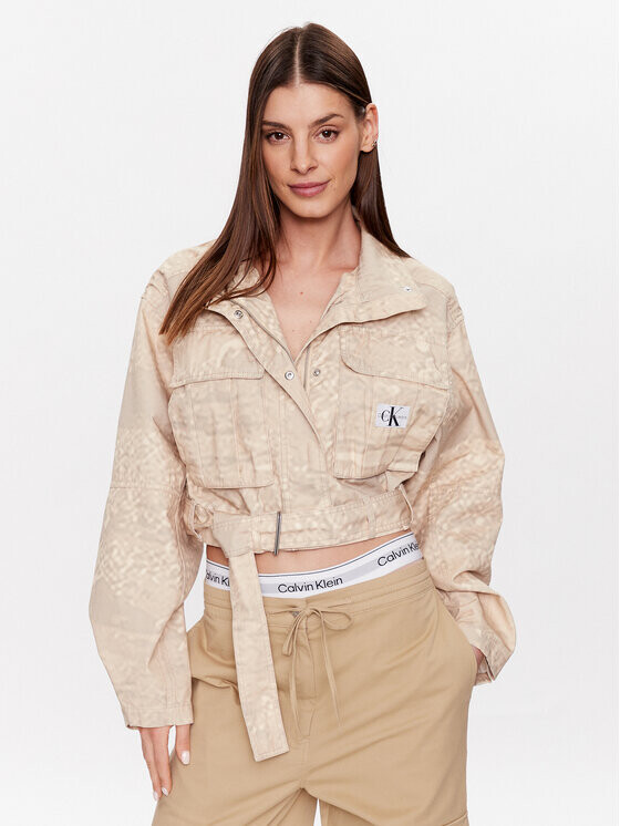 

Переходная куртка свободного кроя Calvin Klein, бежевый