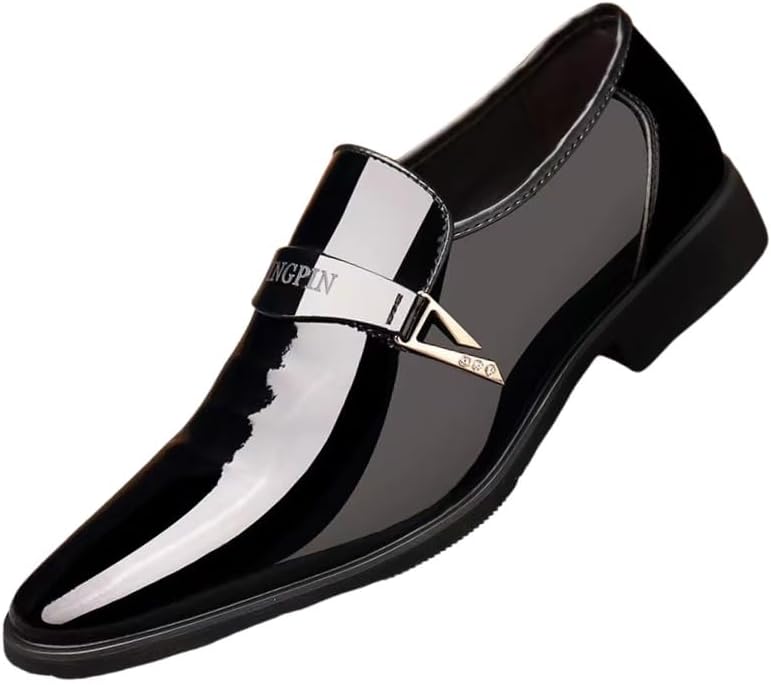 

Мужские оксфорды большого размера - повседневные и универсальные, подходят для деловых встреч, официальных мероприятий, свадеб и офиса Fmshi, черный