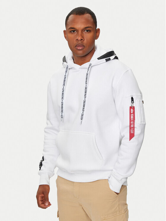 

Толстовка regular fit Alpha Industries, белый