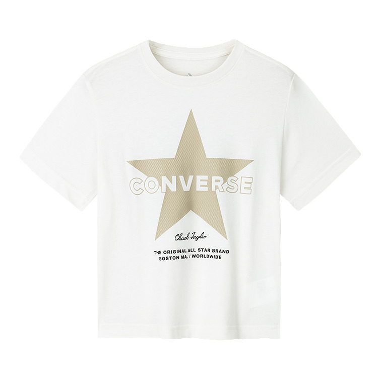 

Converse Футболка классического стиля, белая, для детей 3–7 лет
