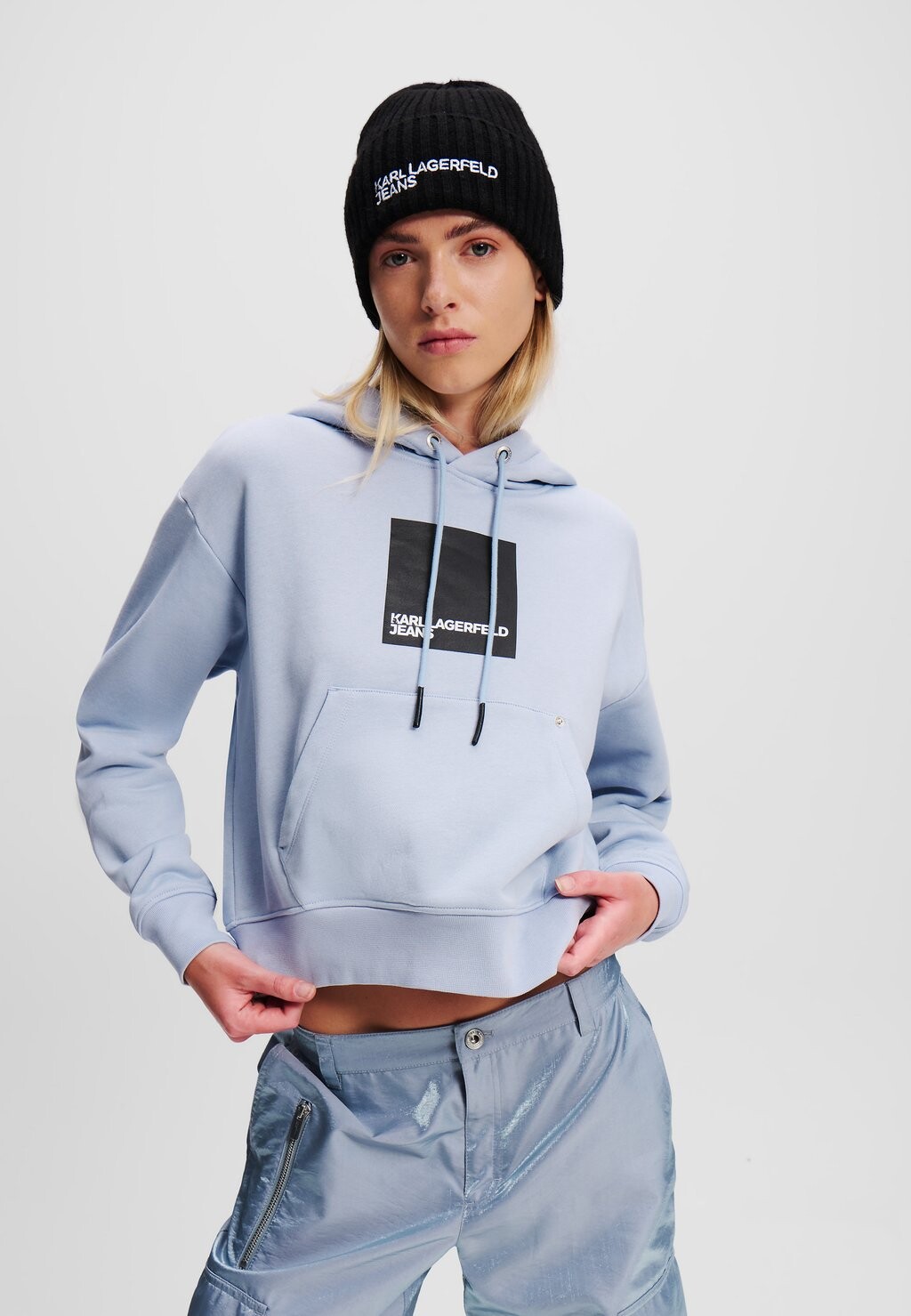 

Толстовка BOX LOGO Karl Lagerfeld Jeans, черный