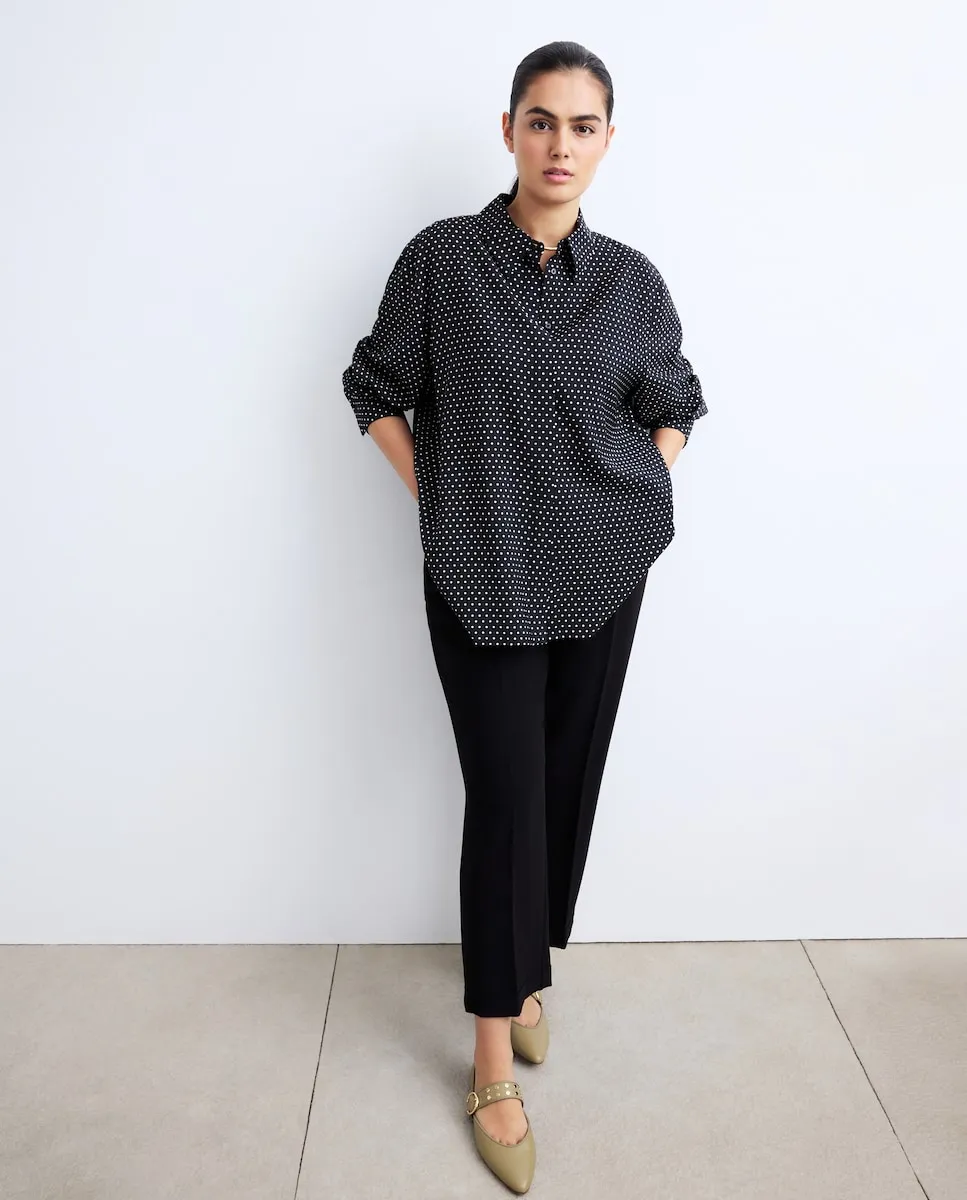 

Женская рубашка с длинным рукавом с принтом Couchel, синий