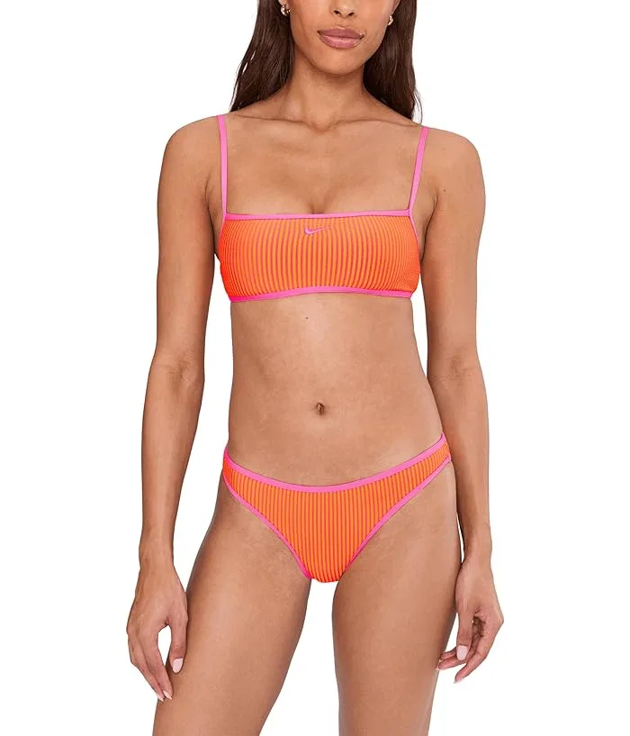 Плавки Nike Ripple Texture Hipster Bottom, Pink Glow — фото 2