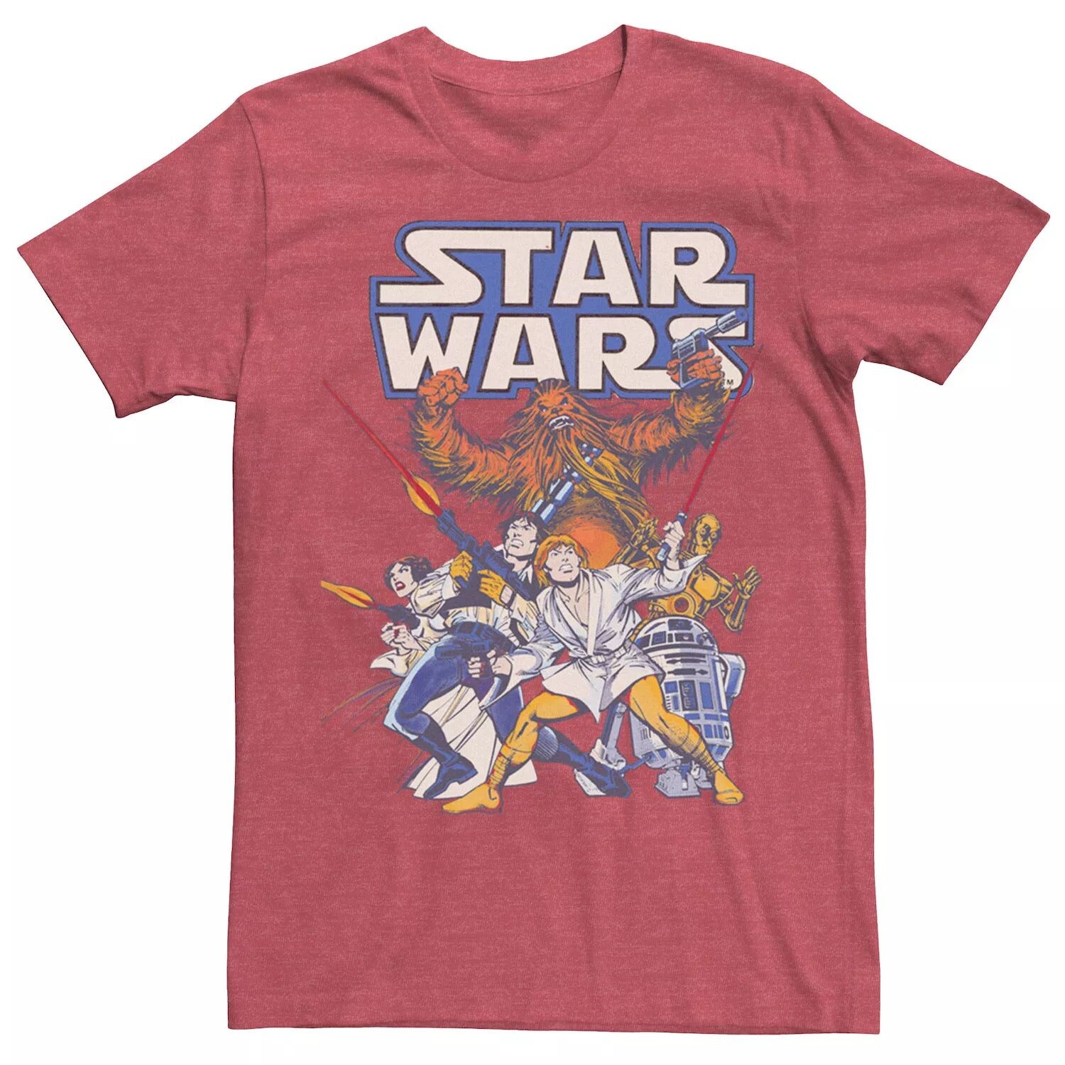

Мужская футболка с винтажным плакатом для групповых снимков Hero Star Wars