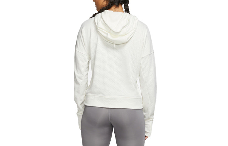 Куртка (WMNS) Nike Therma Element Casual Sports Running Hoodie Jacket White — фото 2