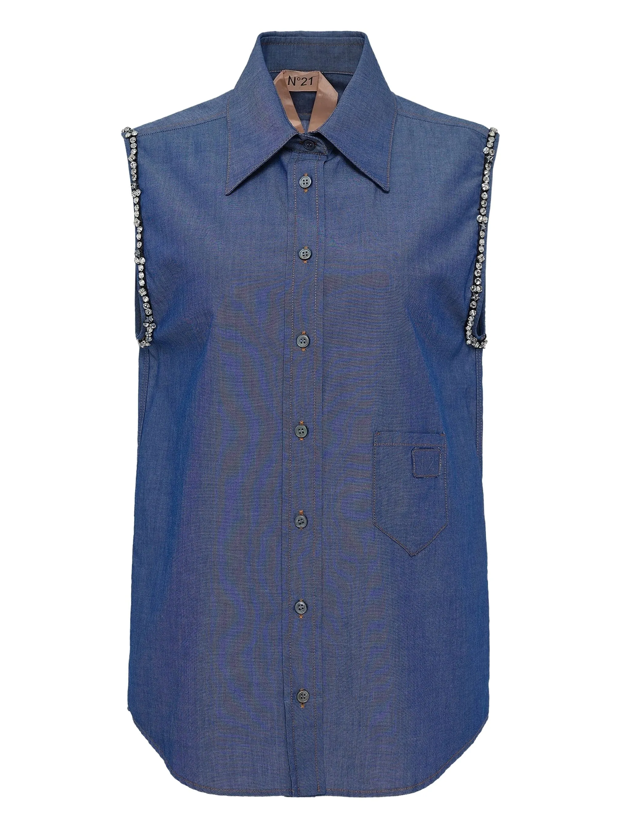 

Топ с кристаллами Nº21, синий