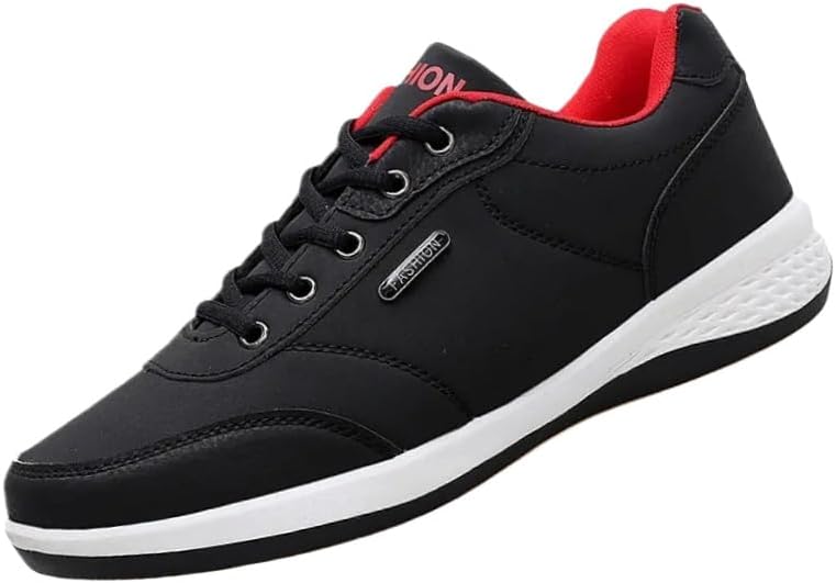 

Мужские повседневные спортивные кроссовки с низким верхом на шнуровке - большого размера, легкие, подходят для ходьбы, мягкие, подходят для всех сезонов, для повседневной активности на улице и занятий спортом Clolinde, черный