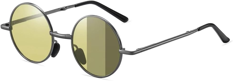 

Мужские ретро круглые складные солнцезащитные очки для мужчин, карманные складные солнцезащитные очки, винтажные портативные дорожные поляризованные солнцезащитные очки HDUBFY, 8