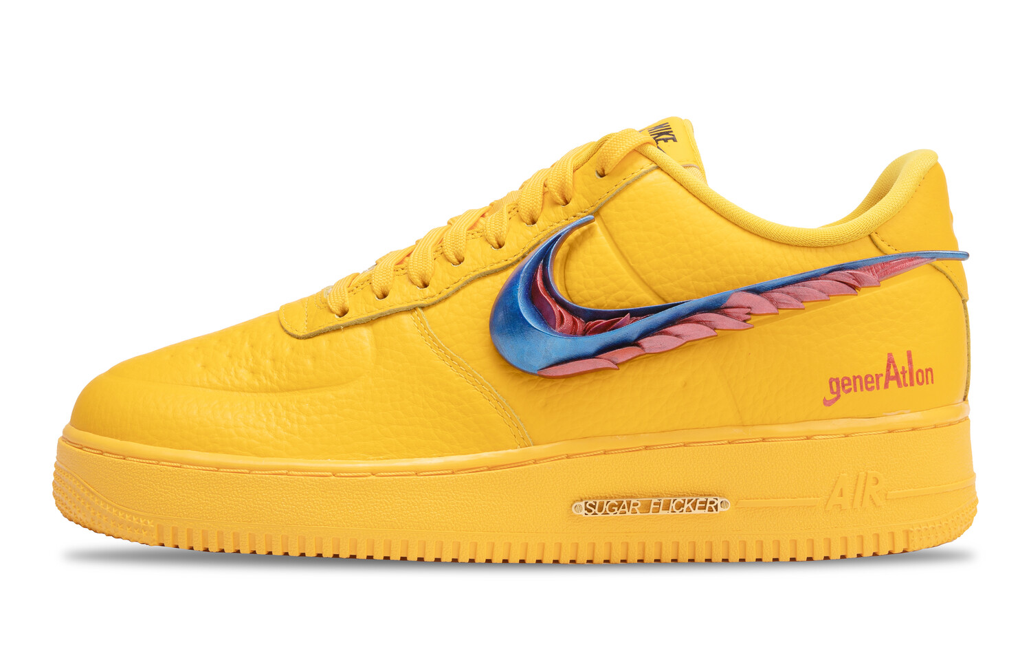 

Кроссовки Nike Air Force 1 Skateboarding Shoes Men Low-top Yellow, цвет Lemon