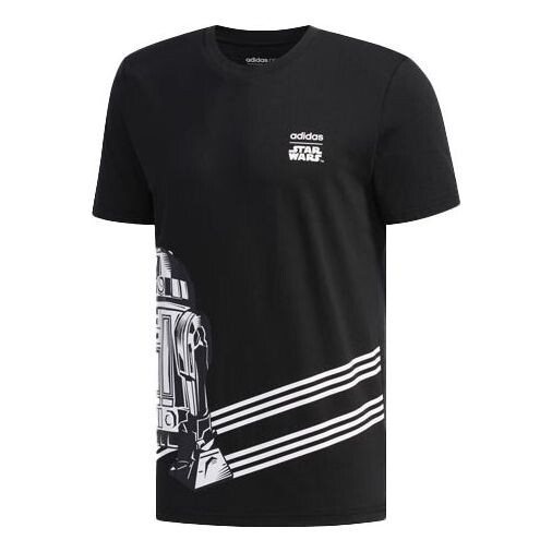 

Футболка round neck logo short sleeve black Adidas, черный