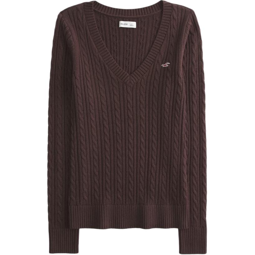 

Hollister/ Свитер Women's Brown V-образный вырез Moderate Others