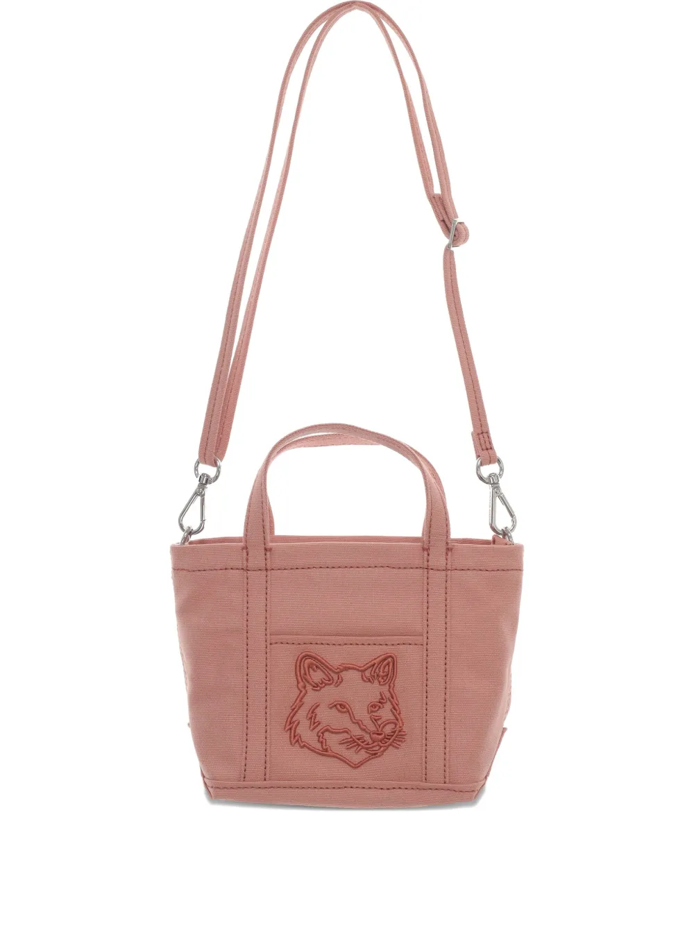 

Сумка-тоут Fox Head размера мини Maison Kitsuné, розовый