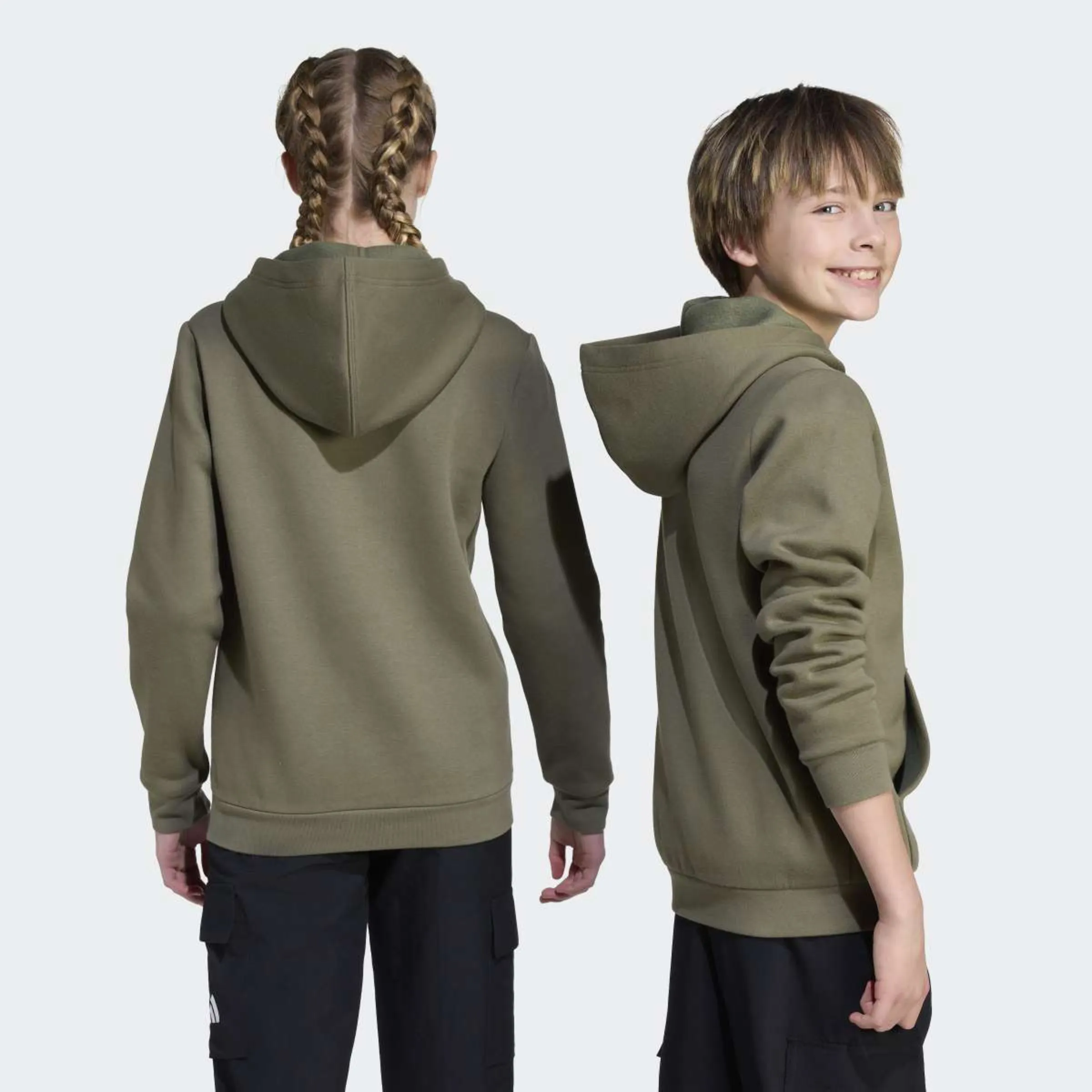 Детская толстовка с камуфляжным принтом Kids Adidas, зеленый — фото 2
