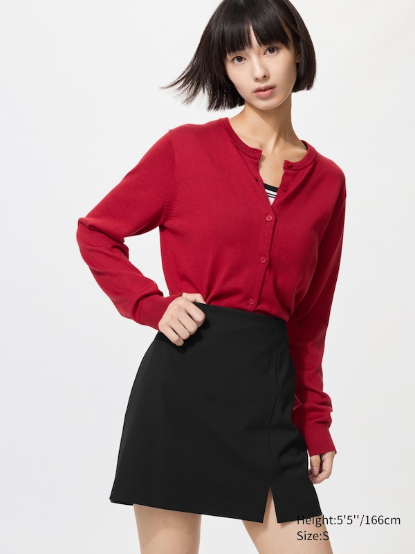 

Юбка-шорты с разрезом Uniqlo, 09 black