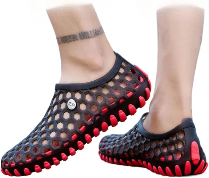 Сандалии мужские, дышащие, на толстой подошве, Black & Red Geerta