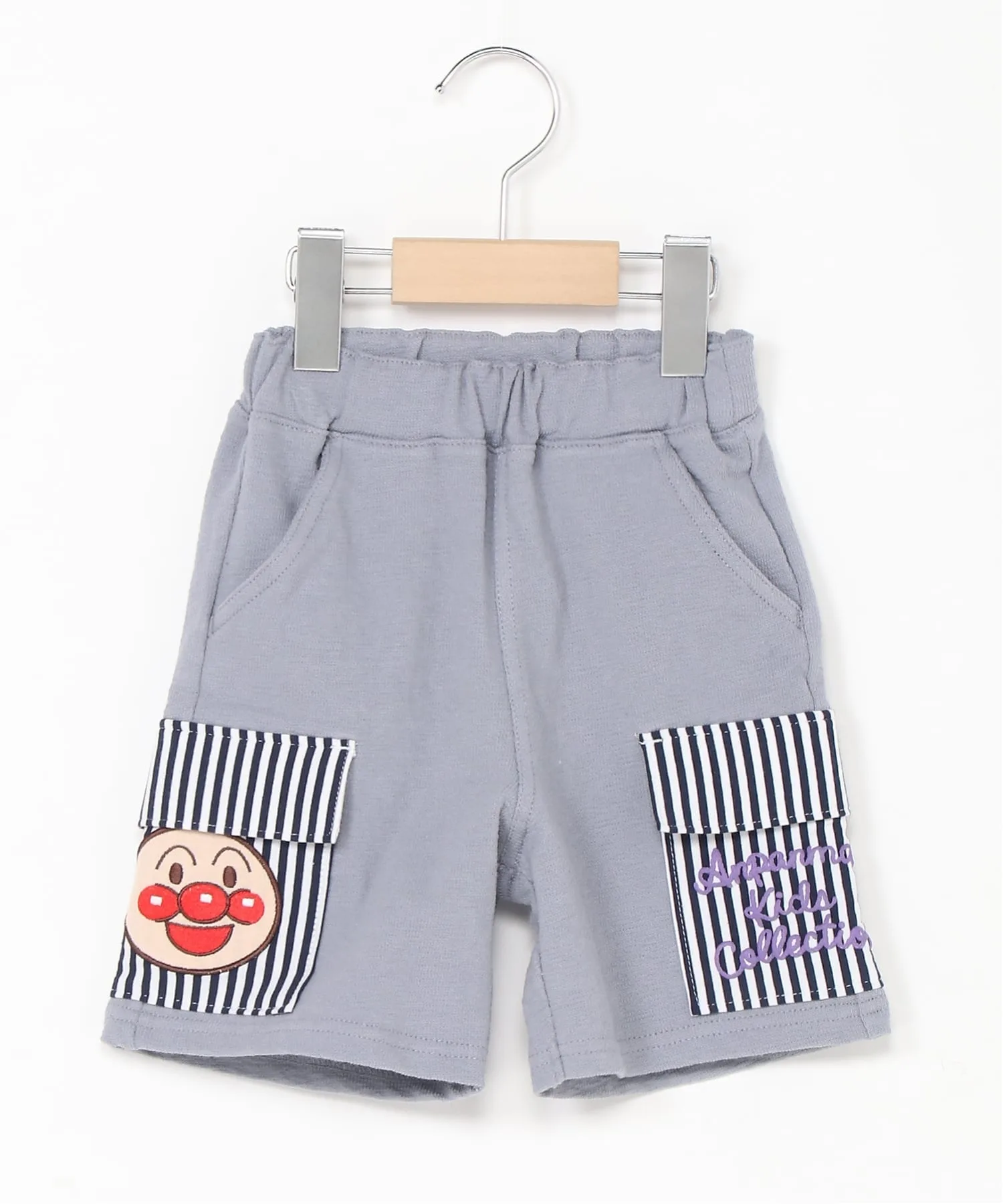 Детская коллекция Anpanman / (K) Шорты Anpanman с аппликацией и карманами Anpanman Kids Collection, gray — фото 2