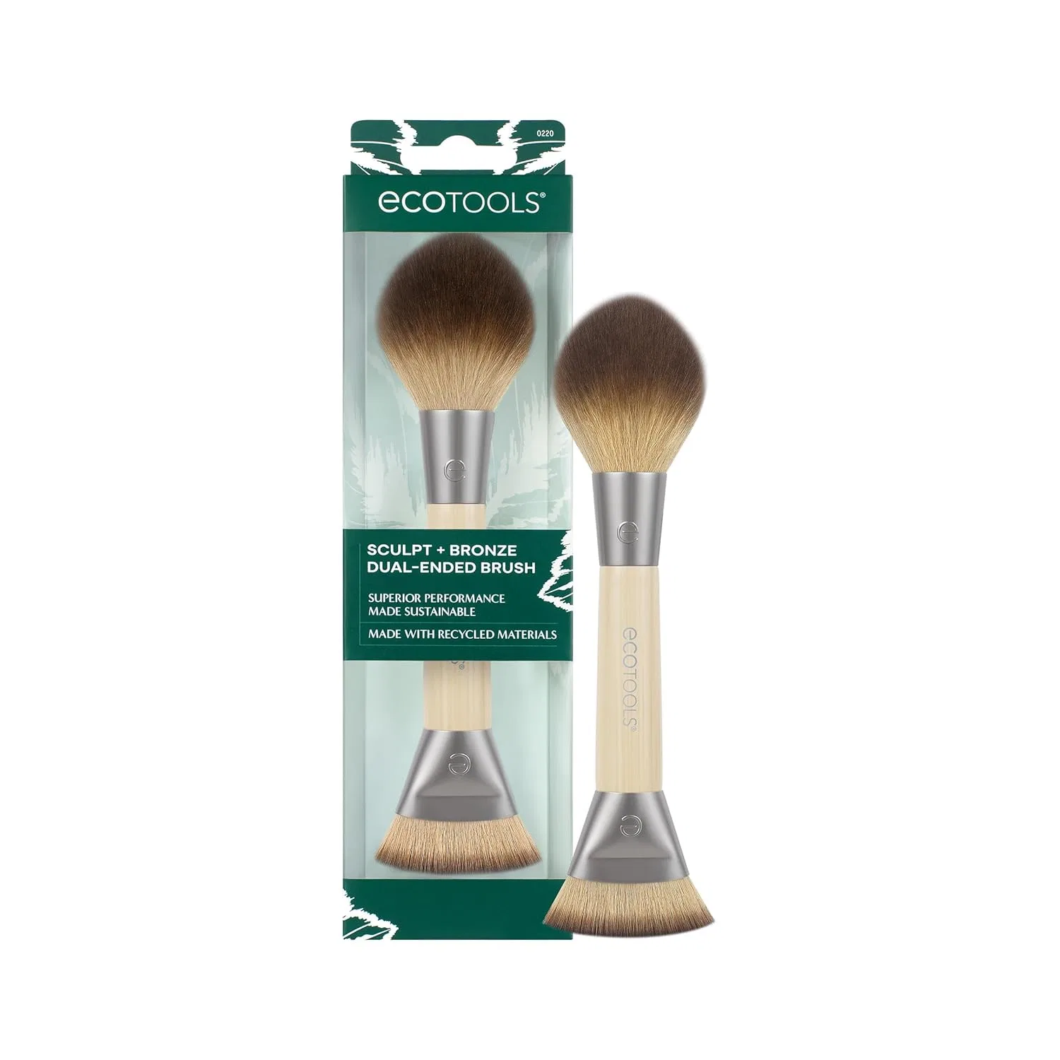 Двусторонняя кисть для скульптурирования и бронзирования «Sculpt + Bronze Duo Brush» от EcoTools Ecotools