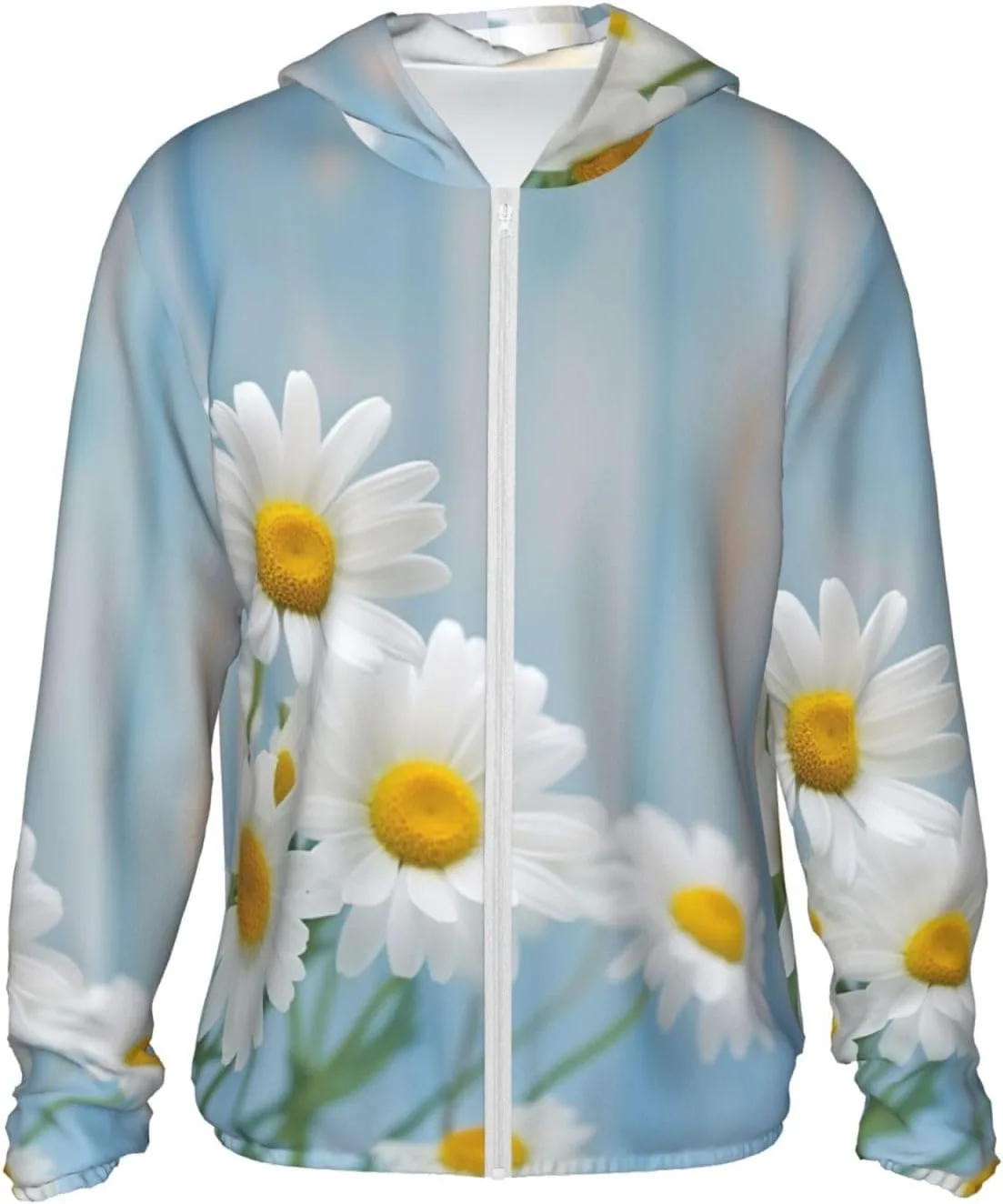 

Мужская толстовка с капюшоном UPF 50+ для защиты от солнца, на молнии, с длинным рукавом и карманом FHEBNDS