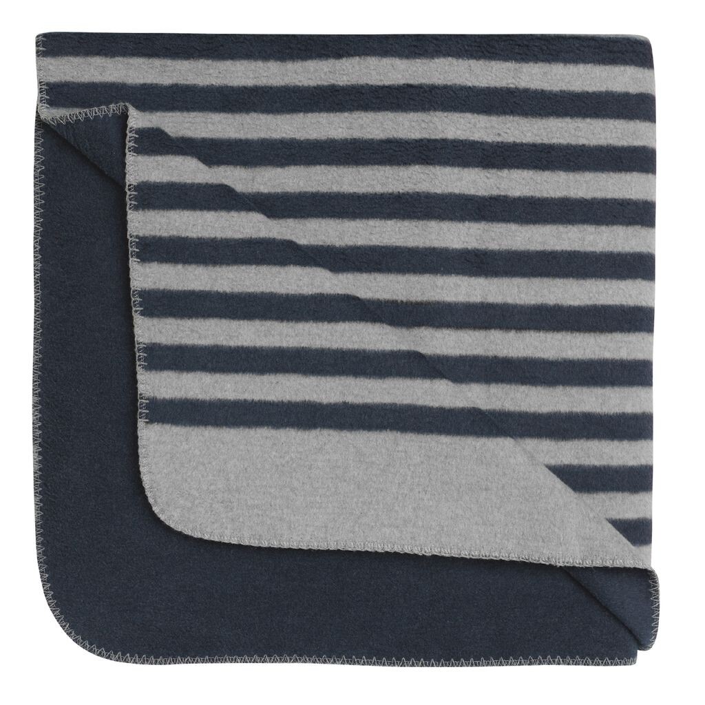 

Biberna 0837476 меланжевое одеяло 1х 150х200 см STRIPES цвет: темно-синий, размер: 1х 150х200 см