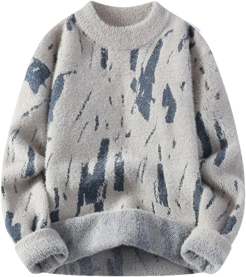 

Мужской свитер с длинным рукавом, теплый вязаный пуловер Dninmim