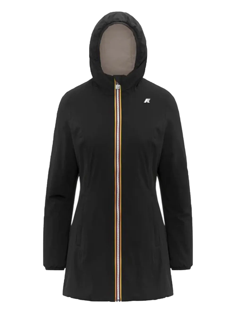 

Парка на молнии с капюшоном K-Way, черный