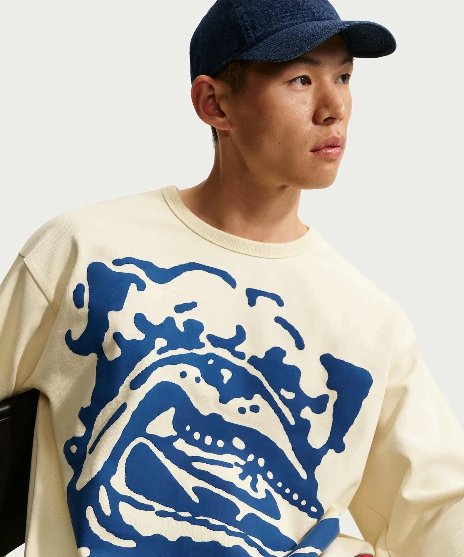 Мужская футболка Nike Life Midweight Crew Coconut Milk — фото 3