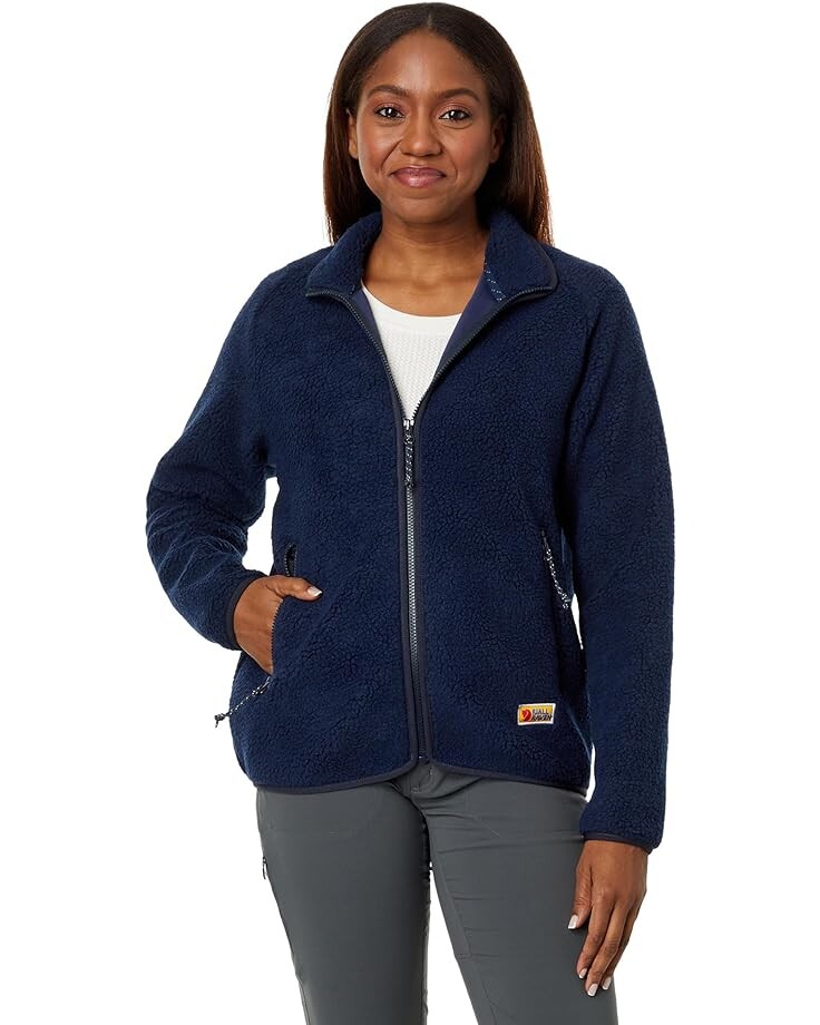 

Свитер Fjällräven Vardag Pile Fleece, темно-синий