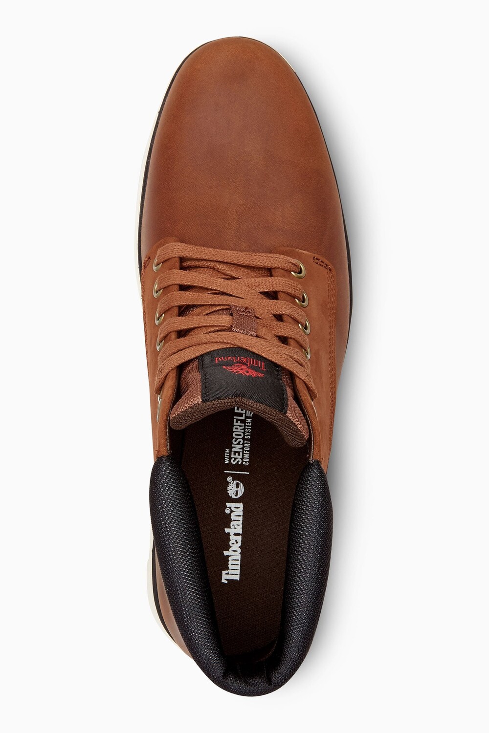 Ботинки мужские Timberland из натуральной кожи, коричневый — фото 4