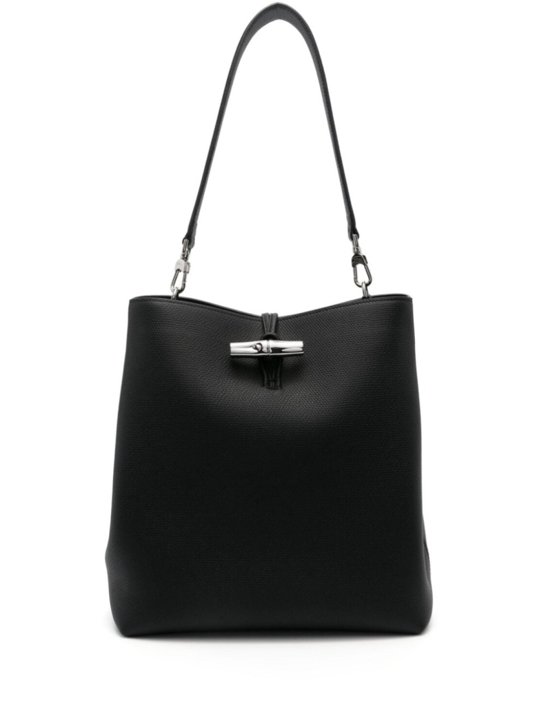 

Сумка на плечо Longchamp Le Roseau среднего размера, черный