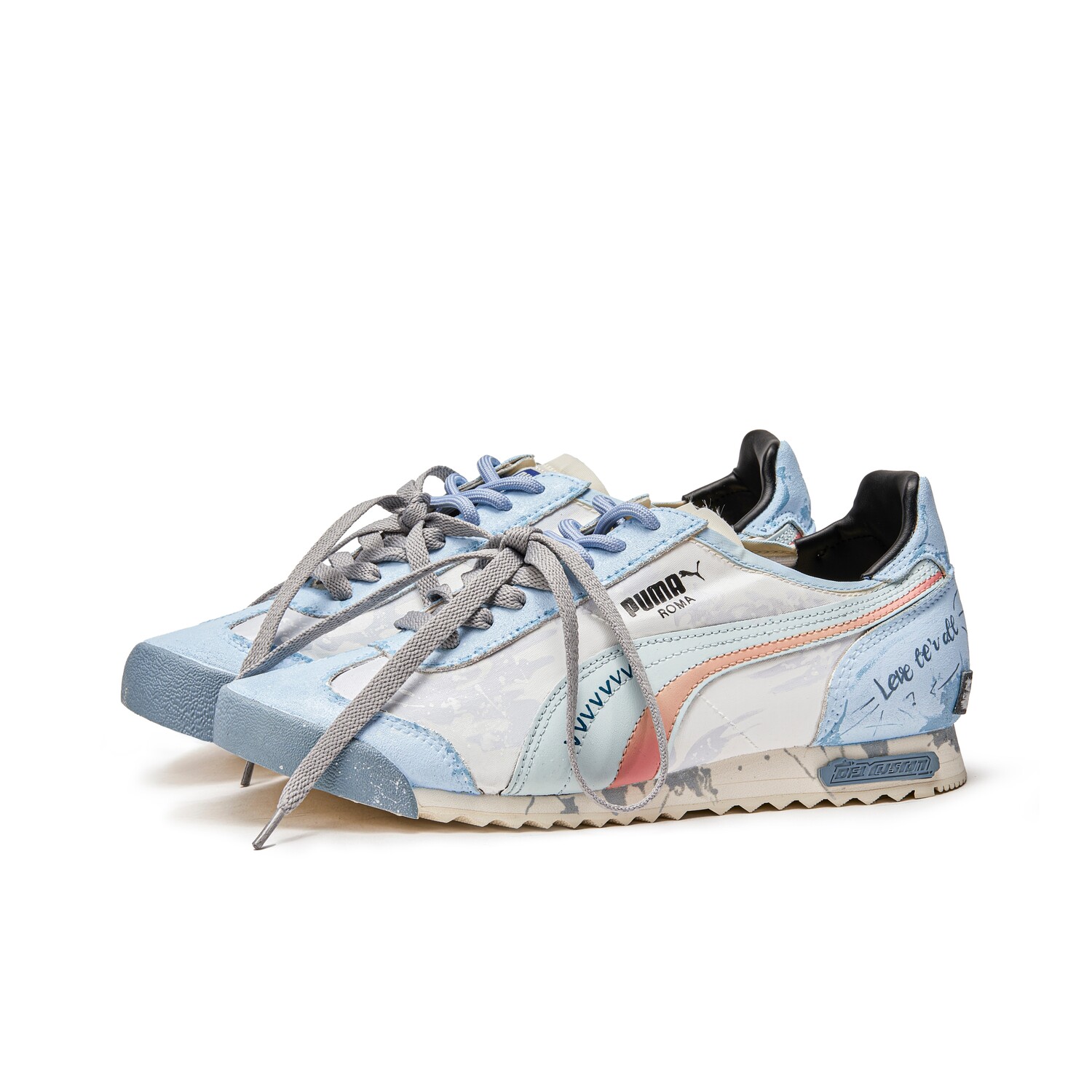 

Кроссовки Roma Og Nylon унисекс с низким верхом синего цвета Puma