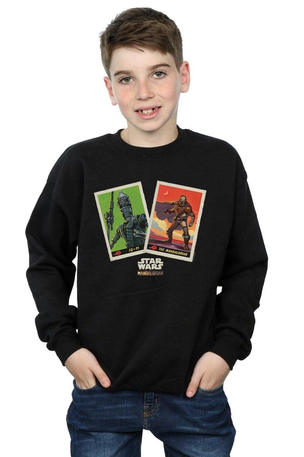

Толстовка с мандалорскими коллекционными карточками Star Wars, черный