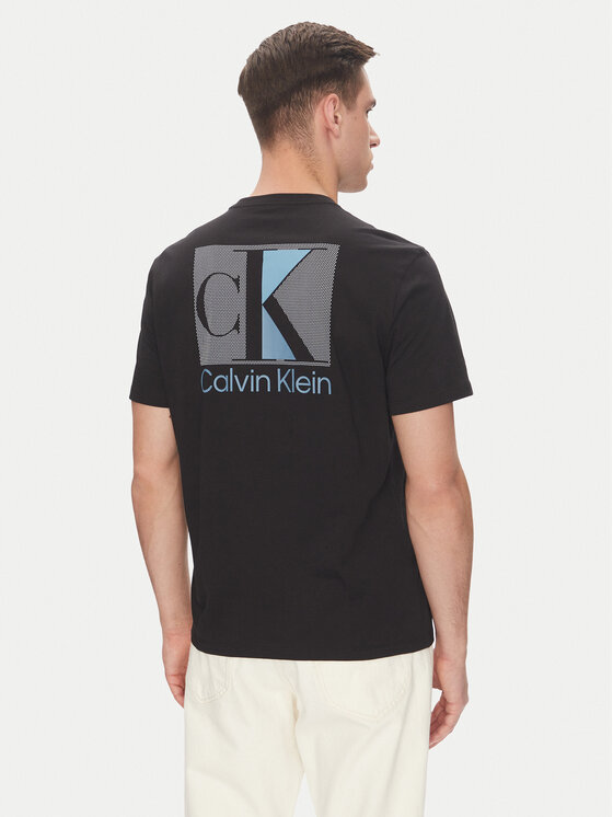 Футболка обычного кроя Abstract Graphic LV04RC853G Calvin Klein, черный — фото 3