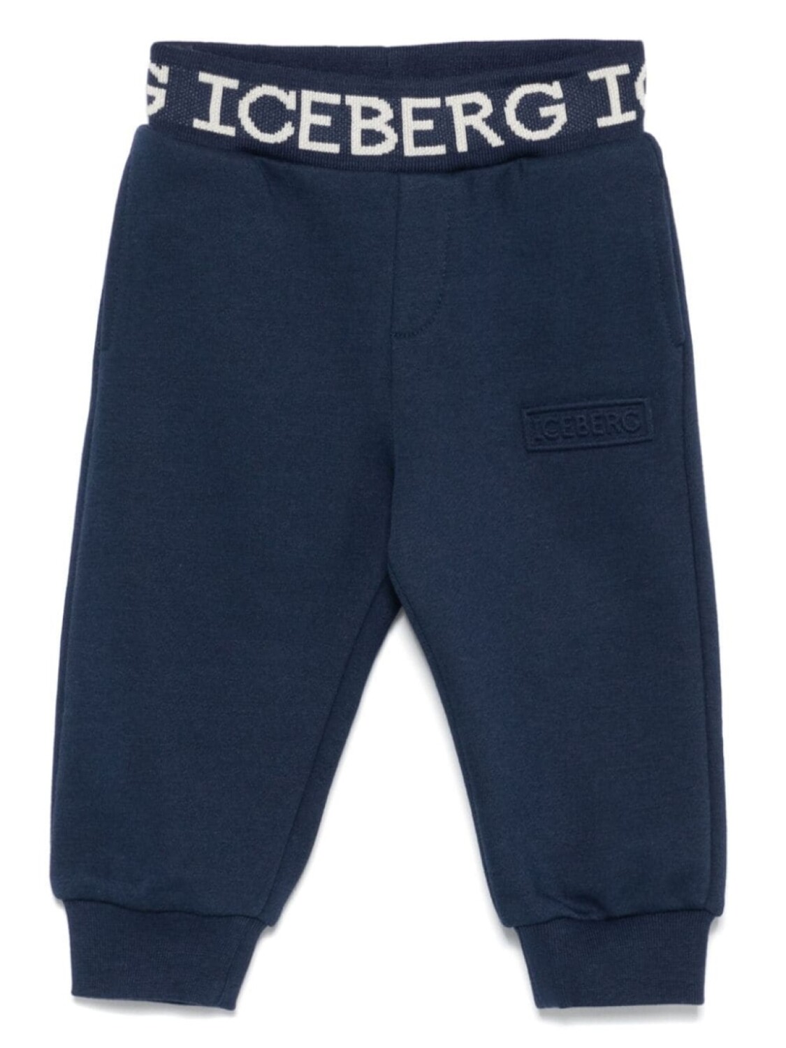 

Iceberg Kids спортивные брюки с тисненым логотипом, синий