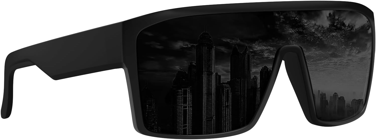 

Мужские солнцезащитные очки WISTON XL с защитой UV400, сверхлегкая оправа TR90, прямоугольная форма, большой размер, подходят для больших голов, модель Z8243, Matte Black/Dark Grey-polarized