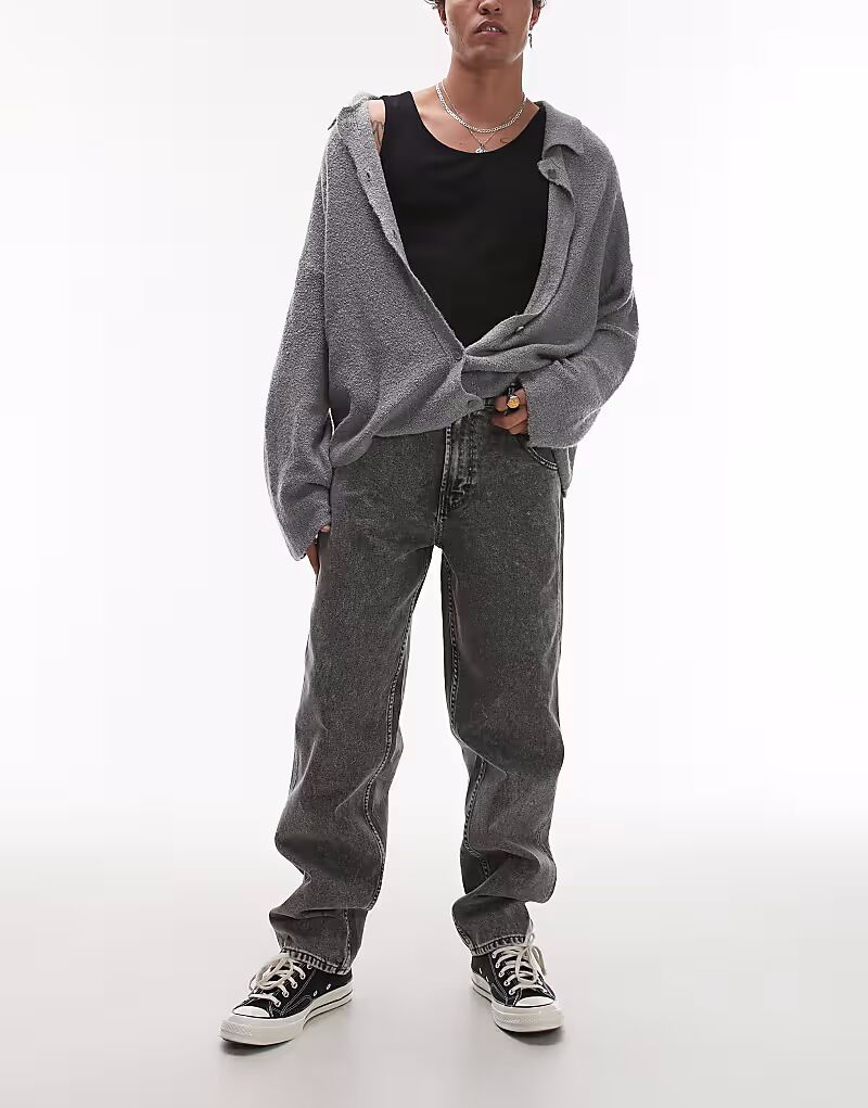 

Джинсы Dickies Houston Regular Fit Denim светло-серого цвета с потертостями