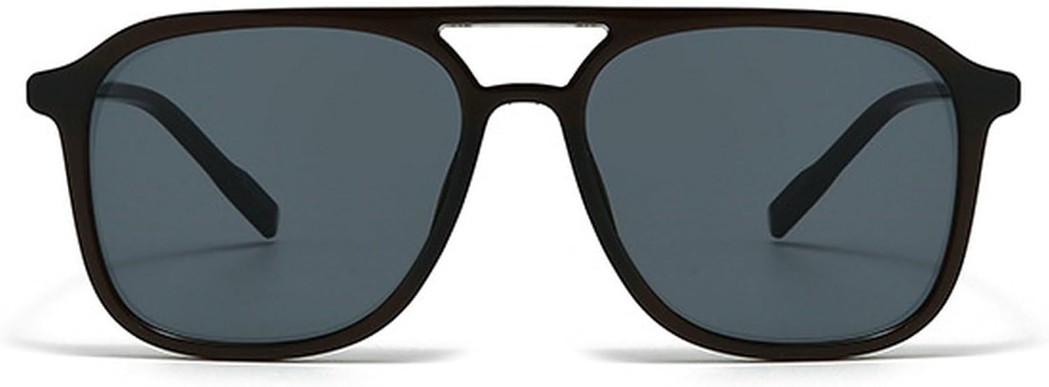 

Ретро-солнцезащитные очки с двойной перемычкой, квадратной формы, женские, с защитой от УФ-излучения UV400, модные мужские солнцезащитные очки с градиентным переходом mincl, Brown Pink