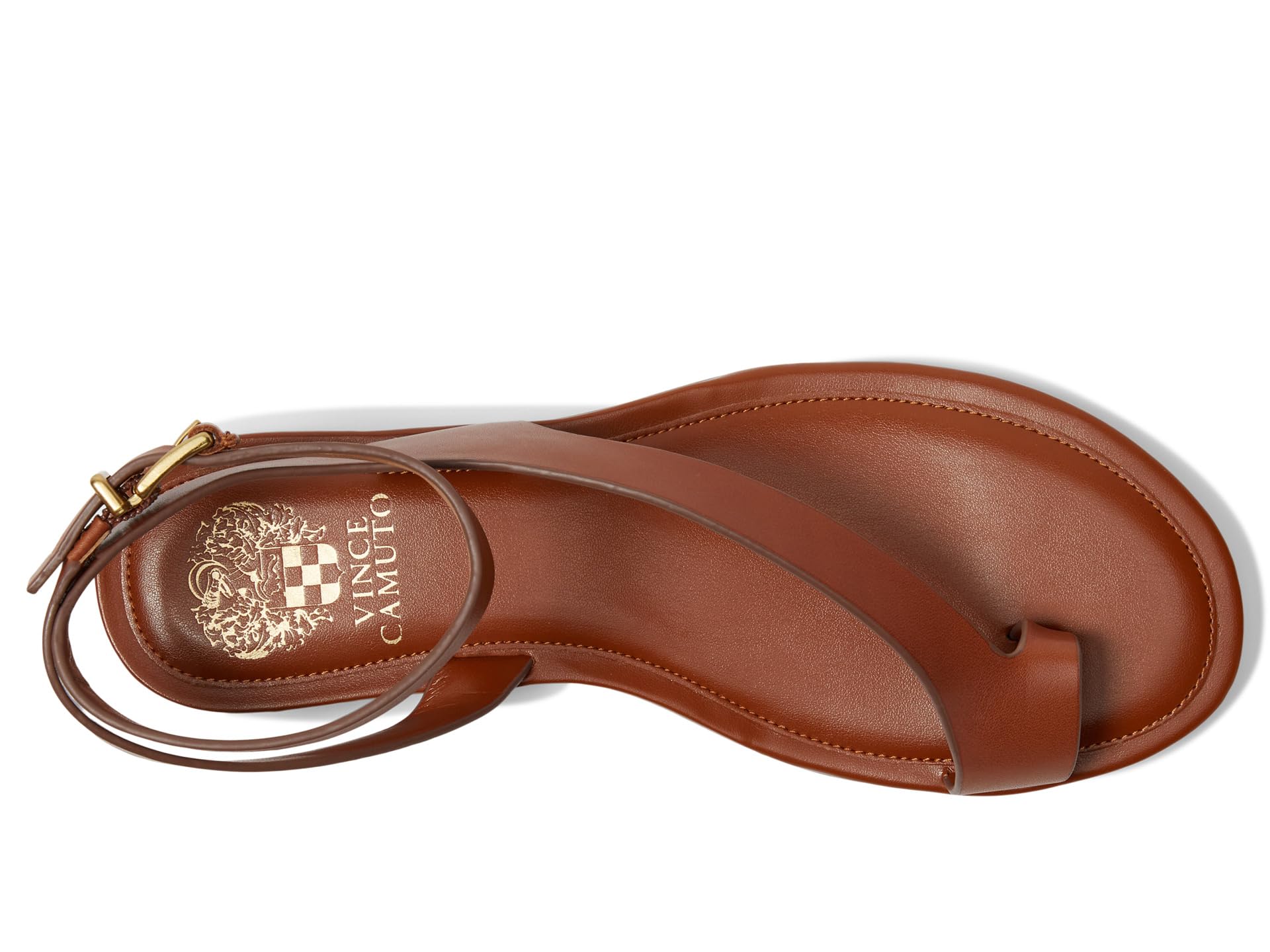 Сандалии Vince Camuto Liba Toe Loop Wrap Flat Sandals, Caramello — фото 2