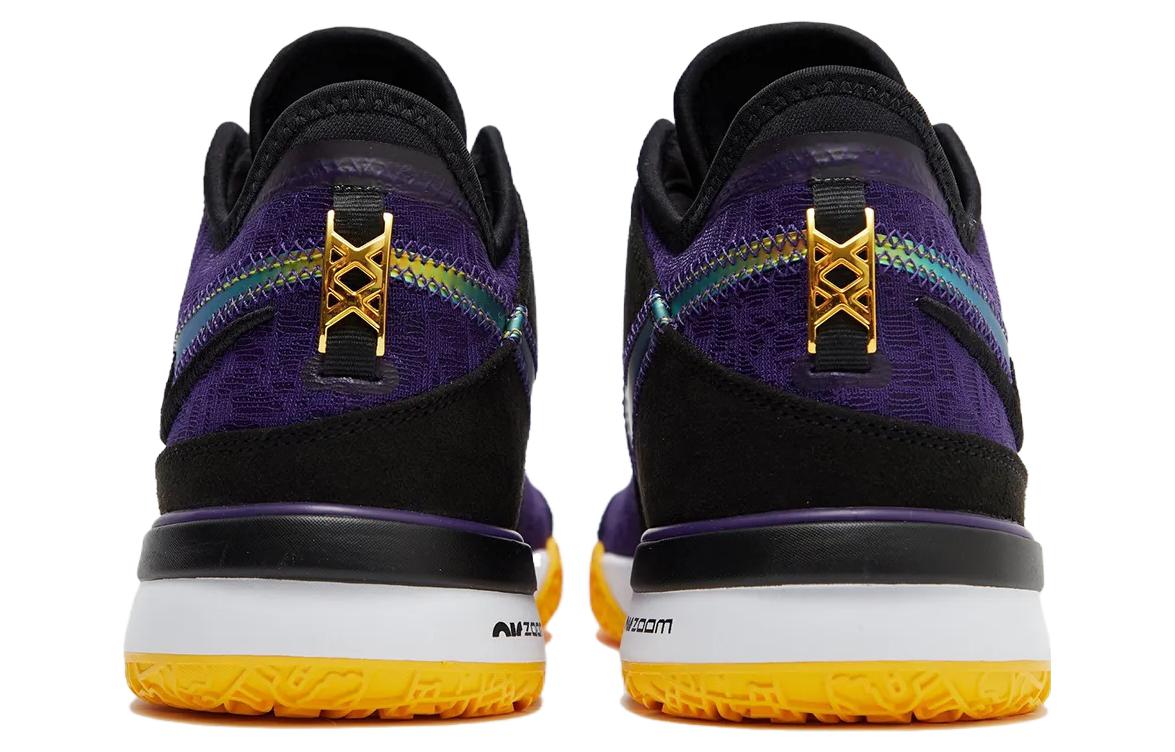 Футболка Zoom LeBron Nxxt Gen 'Lakers' Nike, фиолетовая желтая — фото 4