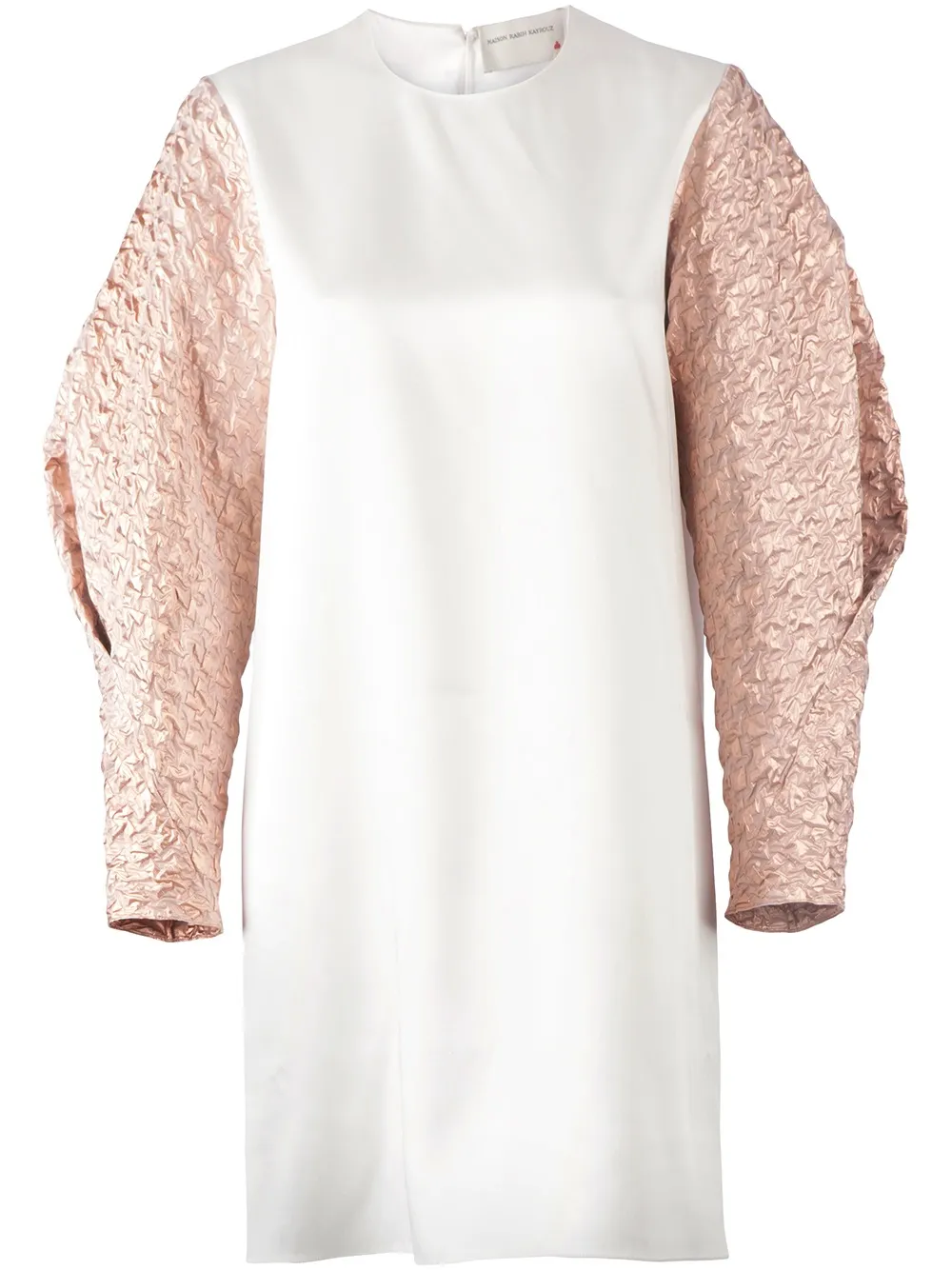 

Платье с контрастными объёмными рукавами Maison Rabih Kayrouz, белый