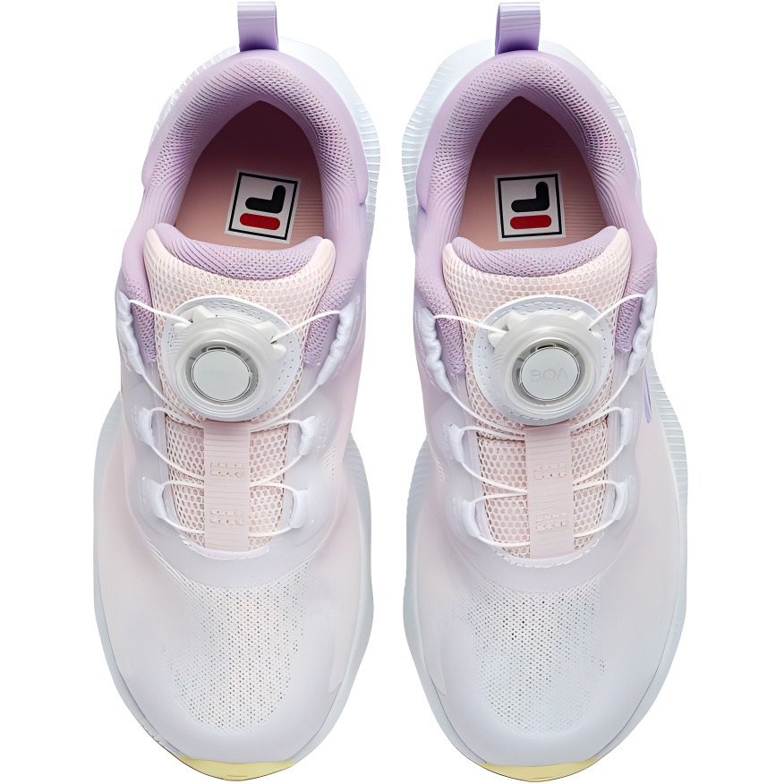FILA KIDS Детские кроссовки BOA Cloud Walk 2 Rebound And Breathable Low Top, розовые, фиолетовые, для детей от 3 до 7 лет — фото 4
