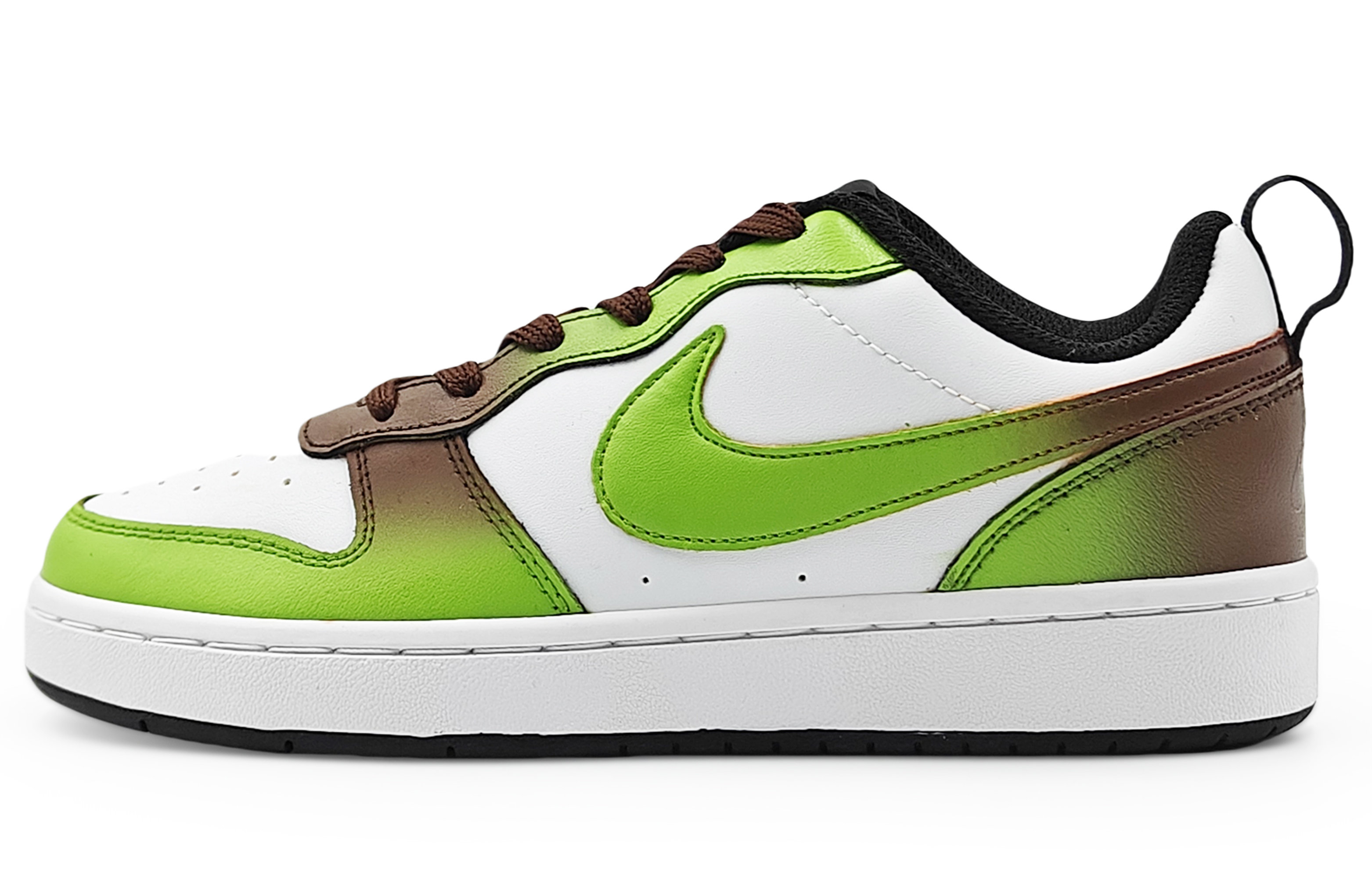 

Детские кроссовки для скейтбординга Court Borough Low 2 Low Top для подростков Nike, зеленый/коричневый