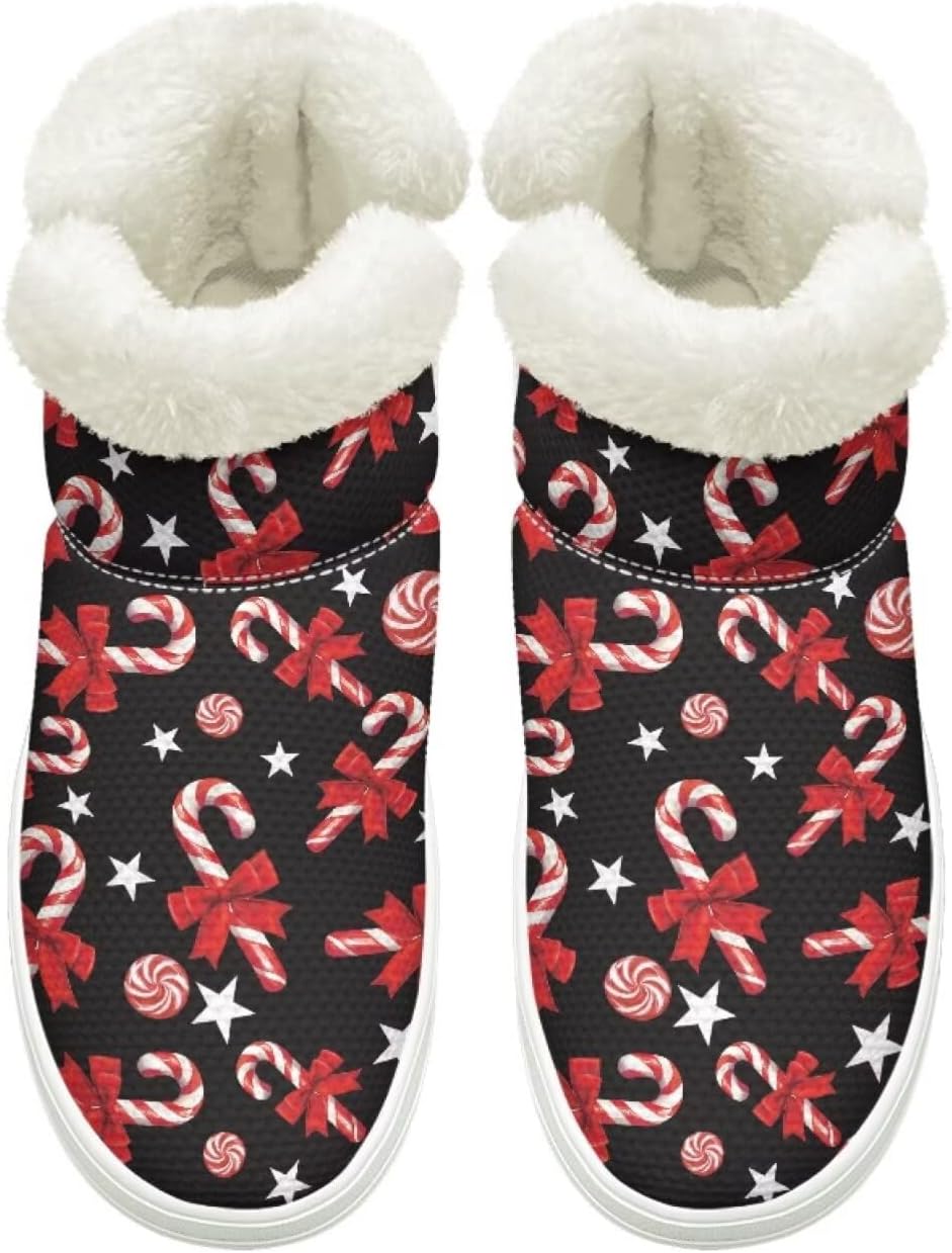 

Женские и мужские зимние ботинки на слипоне, дышащая сетка, зимняя обувь для улицы с нескользящей удобной подошвой Cugasmaru, Christmas Candy