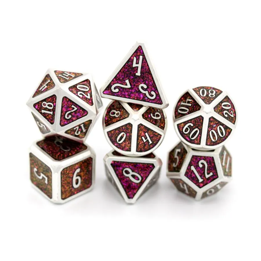 

Поликомплект Красный Дракон (7), Wood and Metal Dice (Dice Envy)