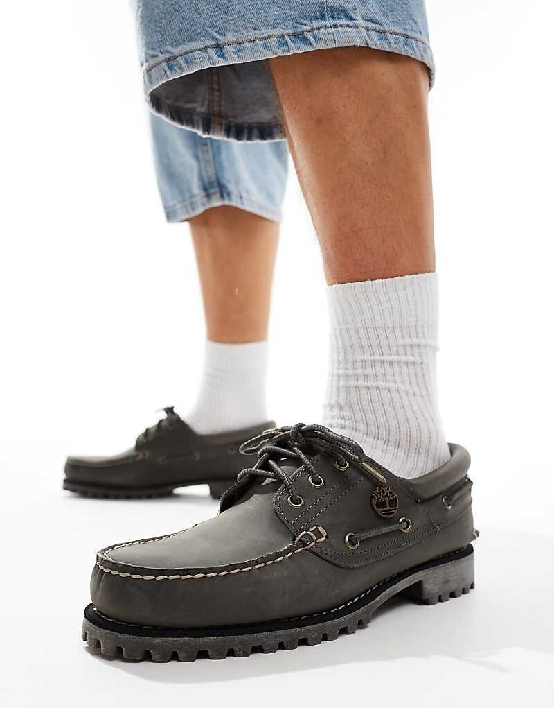 

Туфли-лодочки Timberland Authentic из серой натуральной кожи