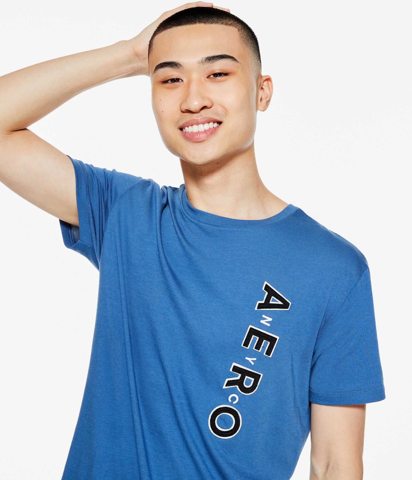 

Футболка Aeropostale женская и мужская с рисунком New York City 87, цвет dkblue 424